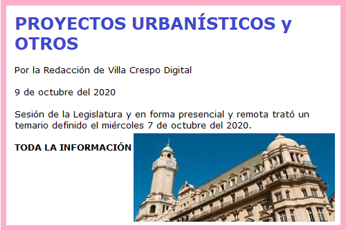 PROYECTOS URBANISTICOS